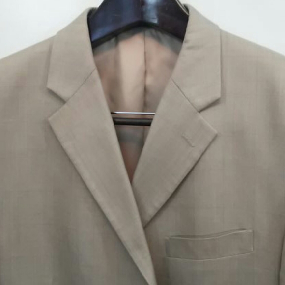 Jones NY Tan Wool/Silk Suit 44R - Picture 9 of 12
